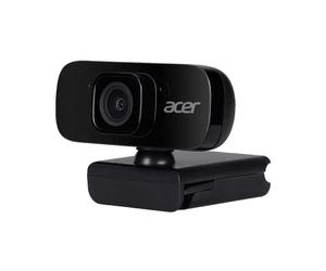 acer FHD Conference Webcam, Webcam PC con Microfono, Risoluzione Full HD da 2 MP, Audio Digitale, Rotazione 360 gradi, Cavo USB, Nero