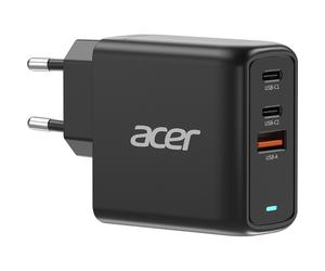 Acer GaN charger 2 x USB-C + 1x USB-A ports black