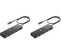 Acer Hub USB C 3.0 con 5 porte, 4 Porte Dati USB 5Gbps Per PC- 60cm (Confezione da 2)