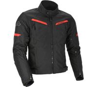 Acerbis Giacca tessile impermeabile X-Street Nero/Rosso Taglia S Uomo