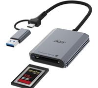 acer Lettore di Schede CFexpress Tipo B 10Gbps, Card Reader CFB USB A a USB C 3.2 Gen 2, Adattatore Scheda Memoria CFe Type B 1250MB/s per Laptop/PC/Tablet, iPhone 17, Samsung S26, MacBook ecc.