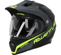 Acer lip FS-606 S23, casco enduro XS male Opaco Nero/Grigio/Giallo Fluo