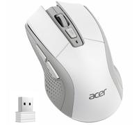 Acer Mouse Wireless Ergonomico, 4000 DPI, 5 Livelli, Mouse Ambidestro per Mano Sinistra e Destra, Ricevitore USB 2.4GHz, 6 Pulsanti, Indicatore Batteria, Mouse Senza Fili per Laptop, PC, Desktop