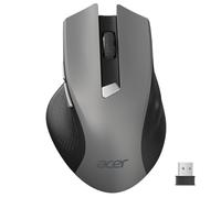 acer Mouse Wireless Ergonomico, mouse computer ottico USB senza fili, 2,4 GHz con ricevitore mini USB, 1600 DPI regolabile, 6 pulsanti, compatibile con PC/Mac/Laptop/Chromebook