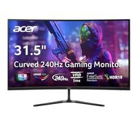 Acer Nitro ED320Q W0biip - Schermo da gioco, 31,5", Full HD 1920 x 1080, 1500R, 16:9, curvo AMD FreeSync Premium, frequenza di aggiornamento (240 Hz, 1 ms (VRB) 1 porta di visualizzazione 1.4 e 2