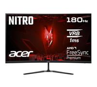 acer Nitro ED320QRS3 - Monitor da gioco, 31,5", Full HD, 165 Hz, 5 ms (GTG), 2 x HDMI 2.0, DP 1.4, curvo, DP/HDMI FreeSync Premium, nero
