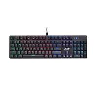 Acer Nitro Gen 2 Wired Gaming Keyboard - Tastiera RGB illuminata | 100% anti-ghosting (N-Key Rollover) | Asse meccanico | Tasti ergonomici ad arco | Tasti multimediali incorporati (confezione da 1)