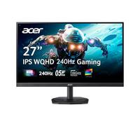 Acer Nitro KG271U W3bmiipx Schermo da Gioco IPS WQHD 2560 x 1440 ZeroFrame Design | AMD FreeSync Premium | Fino a 240 Hz | Fino a 0,5 ms | Una porta di visualizzazione 1.2 e due porte HDMI 2.0 |