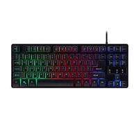 Acer Nitro Tastiera TKL, Tastiera Gaming USB Retroilluminata con 3 zone, 4 livelli di luminosità, 3 modalità preimpostate, Anti-Ghosting per 19 tasti, Trasportabile, QWERTY Layout Italiano, Nero
