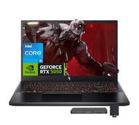 acer Nitro V 15,6" FHD IPS 165Hz Gaming Laptop, Intel Core i5-13420H, NVIDIA GeForce RTX 5050 8GB GDDR7, 32GB RAM, 1TB SSD, Tastiera retroilluminata, Wi-Fi 6, Win 11 Pro, Nero, set di docking station