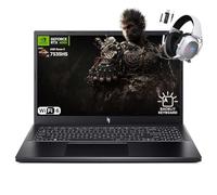acer Nitro V 15.6" Gaming Laptop, AMD Ryzen 5 7535HS Hexa-Core, NVIDIA GeForce RTX 4050, 144Hz FHD IPS, 8GB RAM, 512GB SSD, WiFi 6, Tastiera retroilluminata, 2.4GHz Wireless Headset, Windows 11