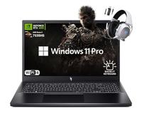acer Nitro V 15.6" Gaming Laptop, AMD Ryzen 5 7535HS Hexa-Core, NVIDIA GeForce RTX 4050, 144Hz FHD IPS, 8GB RAM, 512GB SSD, WiFi 6, Tastiera retroilluminata, 2.4GHz Wireless Headset, Windows 11 Pro