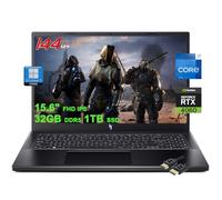 acer Nitro V 15 Gaming Laptop | 15.6" FHD IPS 144Hz | Intel 10-core i7-13620H | 32GB DDR5 1TB SSD | GeForce RTX 4060 | Backlit USB-C Win11Pro w/DLCA Accessorio