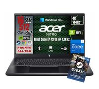 Notebook NITRO V15 Monitor 15.6 pollici Full HD Intel Core i7-13620H Ram 16GB SSD 512GB 3xUSB 3.2 Windows 11 Pro