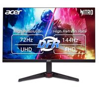 acer Nitro VG270K L1bmiipx - Schermo da gioco IPS 27" 4K UHD 3840 x 2160 | AMD FreeSync | Frequenza di aggiornamento fino a 72 Hz con DFR a FHD 144 Hz | Fino a 0,5 ms | 1 porta di visualizzazione 1.4