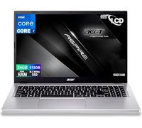 Acer Notebook Aspire Silver Intel Core i7-13620H 13Th Raptor Lake, 10Core, Display FullHD 15,6", RAM 24Gb DDR5 5200Mhz, SSD PCIe NVMe 512 Gb, Wi-Fi6, BT, 2 usb, 2 USB type-c, Windows 11, Configurato
