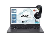 acer notebook i7, Pc portatile intel core 1255U, 32gb ram, SSD 1 TB, Display 15.6", FHD, BT, WiFi, Windows 11 Pro, Laptop i7 pronto all'utilizzo, Cuffie omaggio