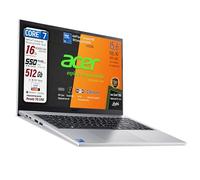 Acer Notebook Intel Core7 150u 10Core, Display 15.6" FHD | Fino a 5,4Ghz, Ram 16Gb, SSD Pci 512Gb, Display Port, Hdmi, Usb-C, Webcam, Win 11, Libre Office, Ready To Use