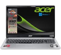 acer Notebook portatile, Cpu Ryzen 7 5700U 8 Core, RAM 20Gb, SSD 512GB, Display 15,6 FullHD, cover in alluminio, tastiera retroilluminata, 4 usb, wi-fi 6, hdmi, lan, Win11 pro, pronto all'uso