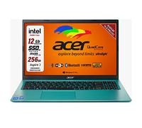 acer Notebook ssd, portatile pc, intel n 6000, 4 core, ram 12 Gb, SSD da 256 gb, display 15.6" full hd, 3 usb, wi-fi, hdmi, bt, lan, win 11 pro, libre office, pronto all'uso, gar. e layout Italia