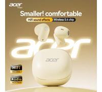 [Acer Originale Ufficiale] Cuffie Bluetooth OHR501 TWS Auricolari senza fili, Design a stelo corto In-Ear, Bassi Stereo, Comodi per dormire, Gaming, Bassa Latenza, Adatti per studio, lavoro, sport, bi