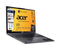 Acer PC portatile Aspire Intel Ultra7 155U 12C, Meteor Lake, Ram DDR5 32Gb | SSD PCIe 1Tb, Display IPS WUXGA 16" FHD+, Tastiera qwerty retroilluminata, fingerprint, thunderbolt 40Gb/s, pronto all'uso