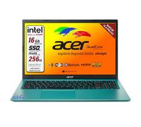 acer Portatile Intel, 4 Core N 6000, RAM 16 Gb, SSD M2 Pci da 256 Gb, Display FULLHD da 15,6", web cam, 3 usb, hdmi, bluetooth, lan, wi-fi, Garanzia Italia