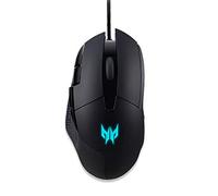 acer Predator Cestus 315 - Mouse da gaming fino a 6500 DPI 8 pulsanti con luce scoppiata 4 livelli di regolazione DPI con 4 colori LED, sensore Pixart 3325, colore: Nero