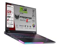 acer Predator Helios 18 AI Portatile Gaming, Intel Ultra 9-275X, RAM 128 Gb DDR5 SSD 4 TB (2x2TB), Display 18" WQXGA 250Hz MINILED, GeForce RTX 5080 16Gb GDDR7, WI-FI 7, Win 11, Ready to use