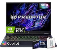 acer Predator Helios Neo 14 Gaming AI PC Laptop, GeForce RTX 4070 Graphics, 14.5" WQXGA (2560x1600, 100% sRGB, G-SYNC), Intel 16-core Ultra 7 155H, RGB retroilluminato, W/128GB PSD, Win11 PRO (16GB|