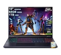 Acer Predator Helios Neo 16S AI Gaming Laptop | 16" 2560x1600 OLED 240Hz (G-SYNC) | Intel 24-core Ultra 9 275HX | 64GB DDR5 1TB SSD | GeForce RTX 5060 GDDR7 (fino a 572 AI Top) Win11 Accessorio DLCA