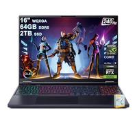 Acer Predator Helios Neo 16S AI Gaming Laptop | 16" 2560x1600 OLED 240Hz (G-SYNC) | Intel 24-core Ultra 9 275HX | 64GB DDR5 2TB SSD | GeForce RTX 5060 GDDR7 (fino a 572 AI Tops) Win11 Accessorio DLCA