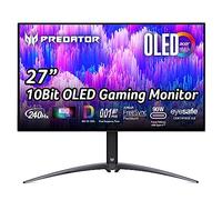 Acer predator x27ubmiipruzx, monitor gaming oled 26,5`` 2560x1440, frequenza 240hz dp/type-c, 144hz, hdr, tempo risposta 0,3ms