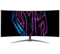 Acer predator x45bmiiphuzx monitor gaming pc curvo 1800r 44.5``, display oled qhd, freesync premium, 240 hz, 0.01 ms, 21:9, hdmi 2.0, dp 1.4, usb 3.2, type-c, speaker integrati, regolazione di altezza