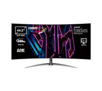 Acer predator x45bmiiphuzx monitor gaming pc curvo 1800r 44.5``, display oled qhd, freesync premium, 240 hz, 0.01 ms, 21:9, hdmi 2.0, dp 1.4, usb 3.2, type-c, speaker integrati, regolazione di altezza