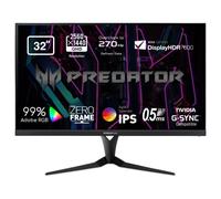 Acer Predator XB323UGXbmiiphzx Monitor Gaming PC 32", Display IPS WQHD, 240 Hz, 1 ms, 16:9, G-SYNC Compatible, HDMI 2.0, DP 1.2, USB3.0, Regolazione in Altezza, Speaker, Cavi HDMI, DP, USB3.0 Inclusi
