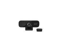 Acer QHD - Webcam per videoconferenza, 5 Megapixel, 30 FPS, grandangolo 70°, microfono integrato di cancellazione del rumore, compatibile con Win, Linux, Mac e Android, colore: Nero