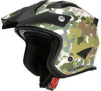 Acer ria Camo, casco aperto M female Opaco Oliva/Marrone/Verde/Bianco