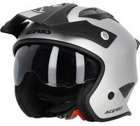 Acerbis Aria Metallic, casco jet XXL male Opaco-Silver