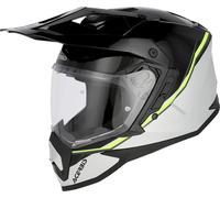 Acerbis Assault, casco avventura XL female Grigio Chiaro/Nero/Giallo Fluo