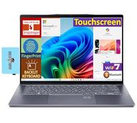 acer Swift 14 Alimentato con AI Laptop 14.5 Touchscreen IPS WQXGA Display (Qualcomm Snapdragon X Elite X1E-78-100, 16GB LPDDR5X, SSD PCIe 1TB, Win 11 Pro) w/MS 365 Personal, DKZ USB Port Expander