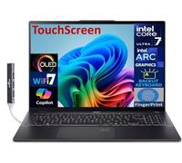 acer Swift 16 AI Laptop Copilot + PC 16" Touch OLED 2.8K Display (Intel Ultra 7-256V (Beats i9-14900k), 16GB LPDDR5X, 2TB SSD, retroilluminato KB, impronte digitali, 2 TB 4, Win 11 Home) con espansore