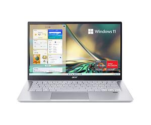 acer Swift 3 SF314-43-R6NE - Computer portatile FHD IPS da 14", processore Octa-Core AMD Ryzen 7 5700U, scheda grafica AMD Radeon, LPDDR4X da 16 GB, SSD da 512 GB, Wi-Fi 6, lettore di impronte