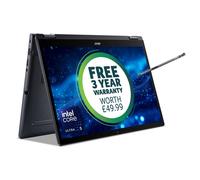Acer TravelMate NX.B7WEK.003 laptop Intel Core Ultra 5 125U Ibrido 2 in 1 356 cm 14 Touch screen WUXGA 16 GB DDR5-SDRAM 512 GB SSD Wi-Fi 6E 802.11ax Windows 11 Pro Nero (TMP414RN-54 14 INCH U5-125U 16