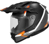 Acerbis Casco avventura Attack Femminile Opaco Nero/Grigio/Bianco/Arancione Taglia M