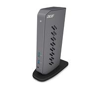 Acer U301 Dock USB 3.0 per Windows | 2 Porte HDMI | 4 Porte USB 2.0 | Gigabit Ethernet | Grigio