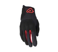 Acerbis Pyramid Guanti da moto, nero-rosso, taglia M per maschi