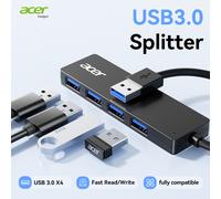 Acer USB 3.0 a 4 Porte Compatibile con Windows/ - Esterno USB con Trasferimento ad Velocità 5Gbps, , e Portatile per Laptop, Desktop, Smartphone (Senza Driver/Elettronica)