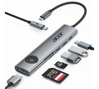 acer USB C Hub 7-in-1, Adattatore da USB C a HDMI 4K@60Hz