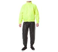 Tuta Pioggia Taglia XXL Giacca Antipioggia Rain Enduro Moto Nero-Giallo